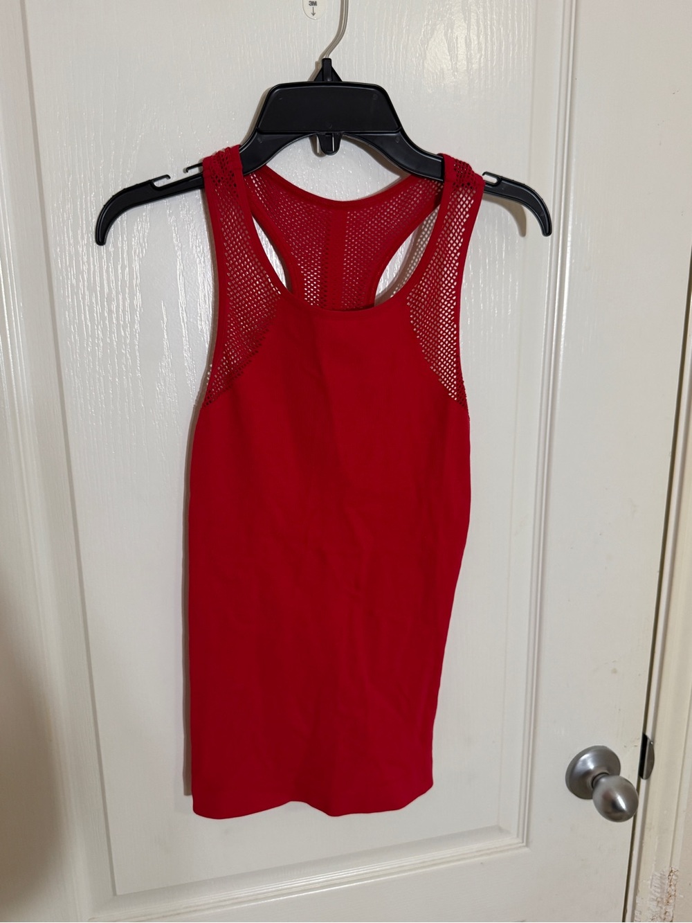 FP Movement Free People Tank Top M/L Red Mesh Racerback Athletic NWOT